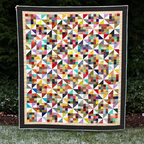 Scrappy Pinwheel Quilt